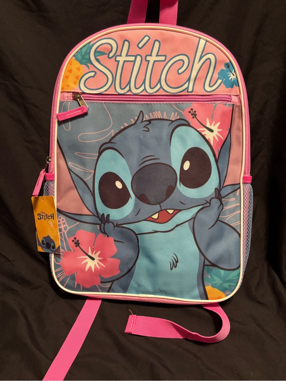 Disney Stitch Kids Backpack - Pink & Blue